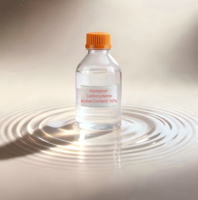 Fórmula química C7H9NO6S Glioxioloil carbocisteína para la síntesis de compuestos Punto de fusión 185-187°C