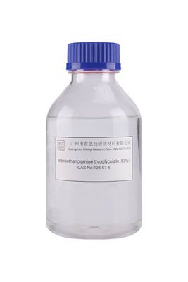 Olor característico Monoetanolamina tioglicótico líquido con fórmula molecular C4H11NO3S
