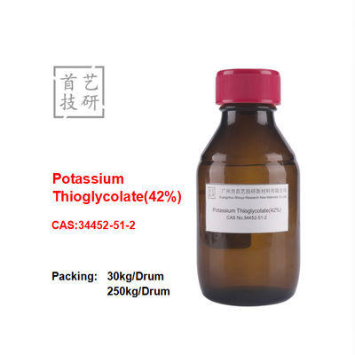 Tioglicrato de potasio 42% soluble en agua Polvo blanco Peso molecular 164,25 Color blanco
