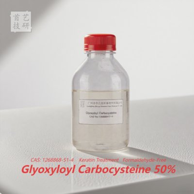 Glioxioloil Carbocisteína 50% para el enderezamiento del cabello Densidad 1.27-1.37g/ml Fórmula profesional para enderezar el cabello